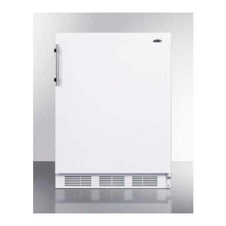 Summit Appliance Div. Summit-Built-In Undercounter Refrigerator-Freezer, 5.1 Cu. Ft., 24" Wide CT661WBI